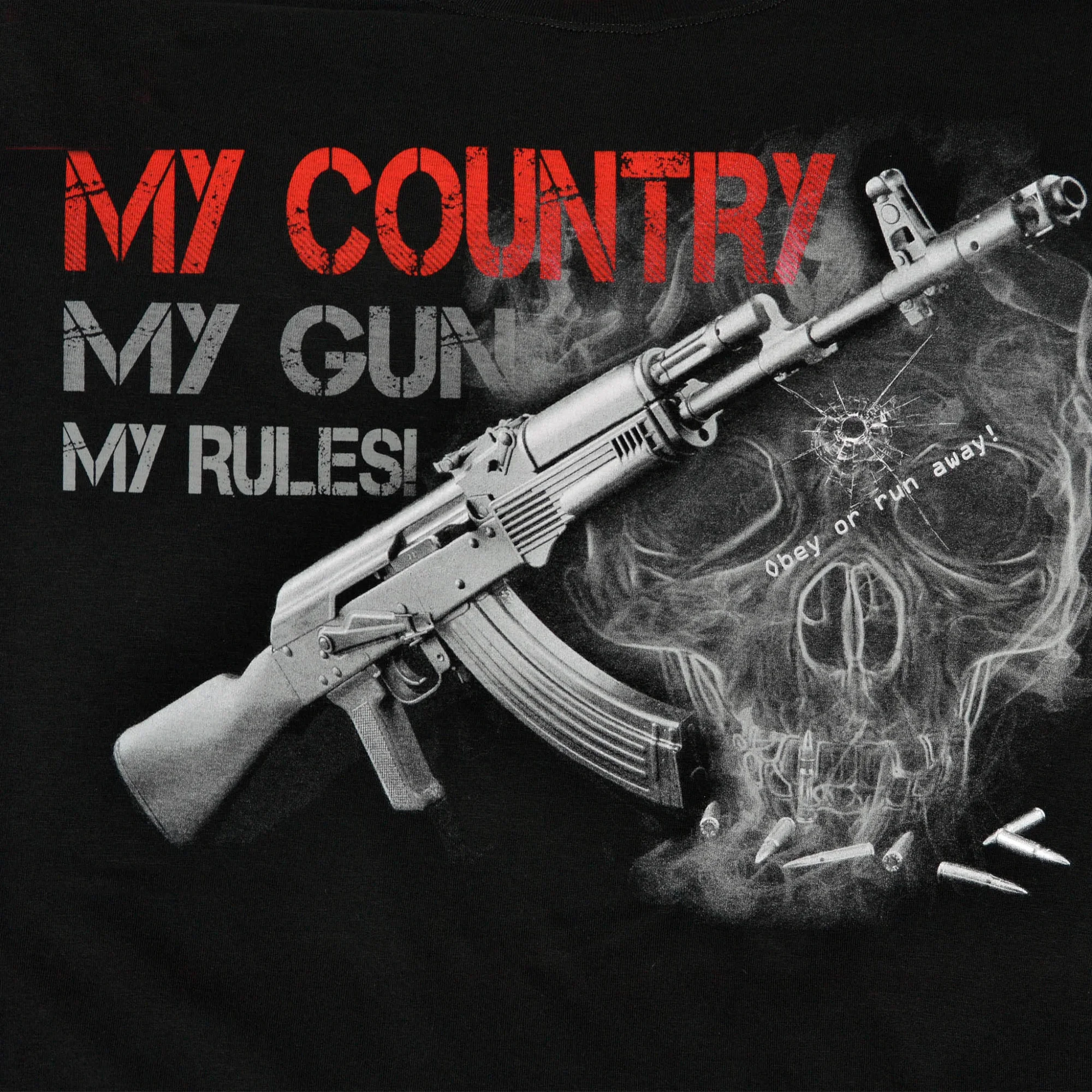 My Country My Gun My Rules T-Shirt. Summer Cotton Short Sleeve O-Neck Mens T Shirt New S-3XL