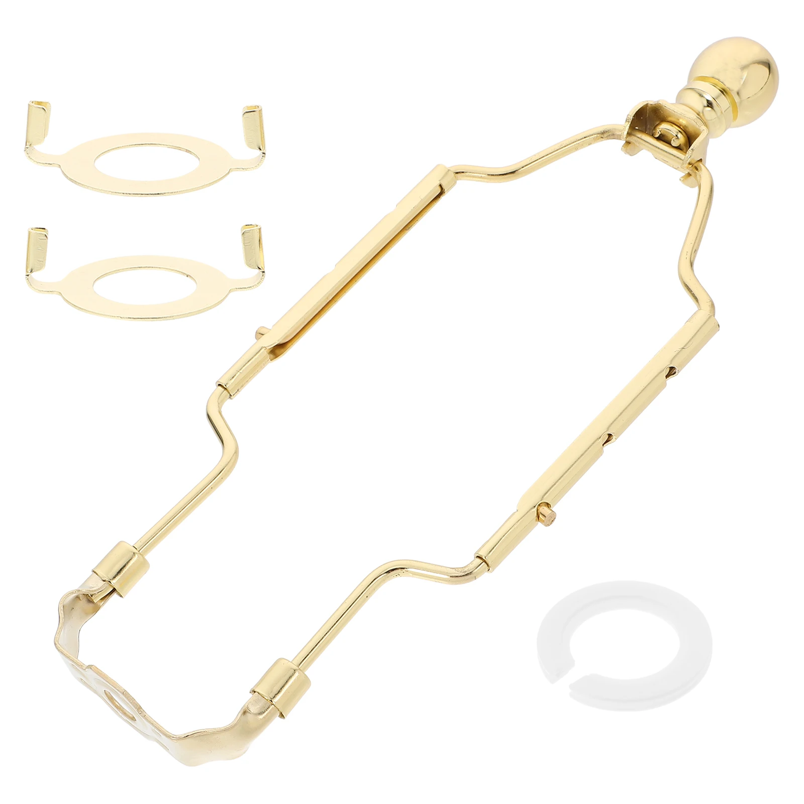 

1 set Lampshade Parts Adjustable Harp Holder Bracket Stable Easy Assembly Elegant Lighting