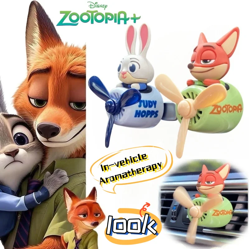 

Disney Zootopia Nick Wilde Judy Hopps товары из фильма мультфильм милый автомобильный освежитель воздуха пара центное украшение вентиляционного отверстия автомобиля