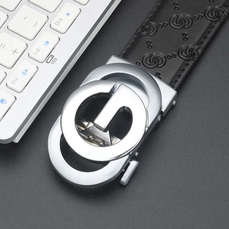 

2022 full-grain leather Brand Belt Men Top Quality Genuine Luxury Belts for Men Strap Male Metal Automatic Buckle designers