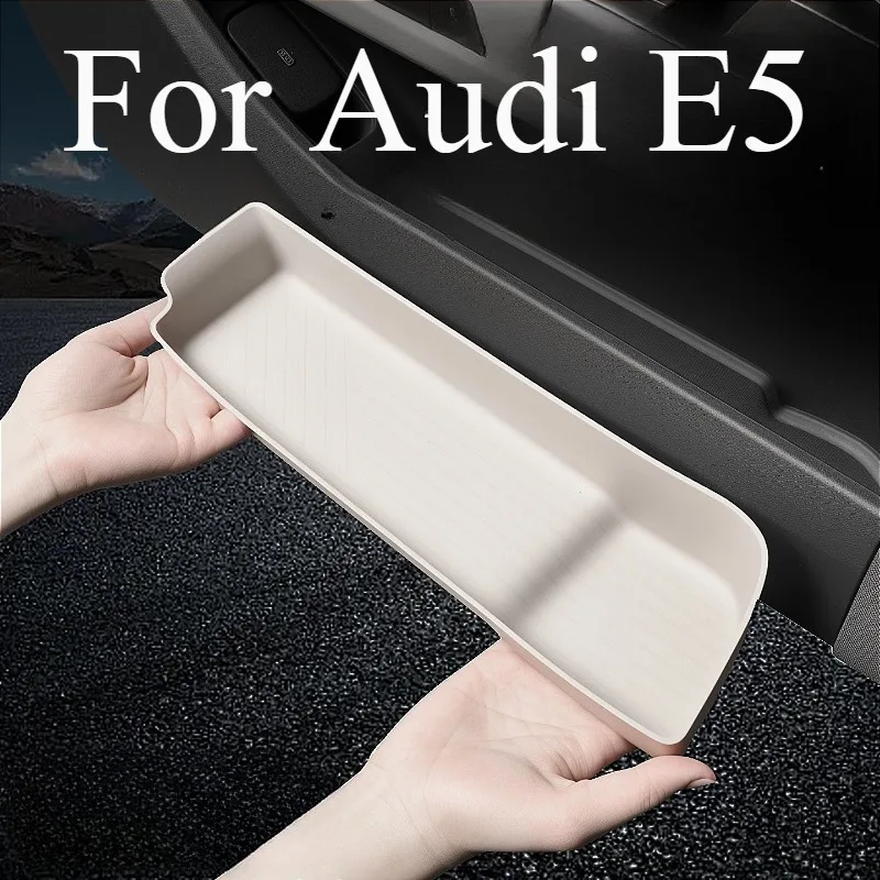 

For Audi E5 Car Interior Anti-Slip Silicone Liners Tray for Door Storage Box & Center Console Organizer