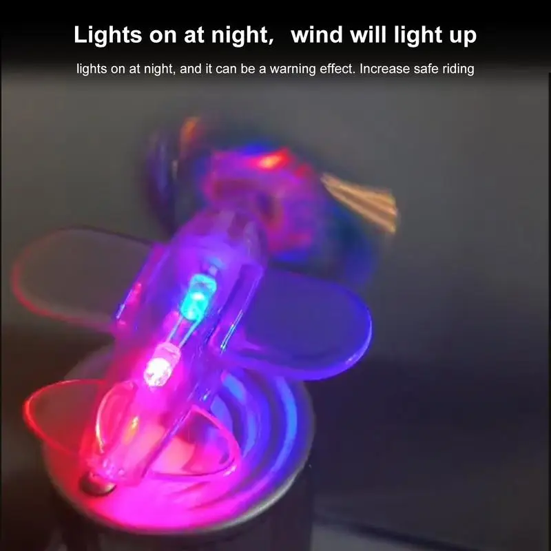 

Car Decorations Exterior Wind Power Light For Motorcycle Airplane Shape Wind Powered LED Light For Trucks Vehicles Motorcycle