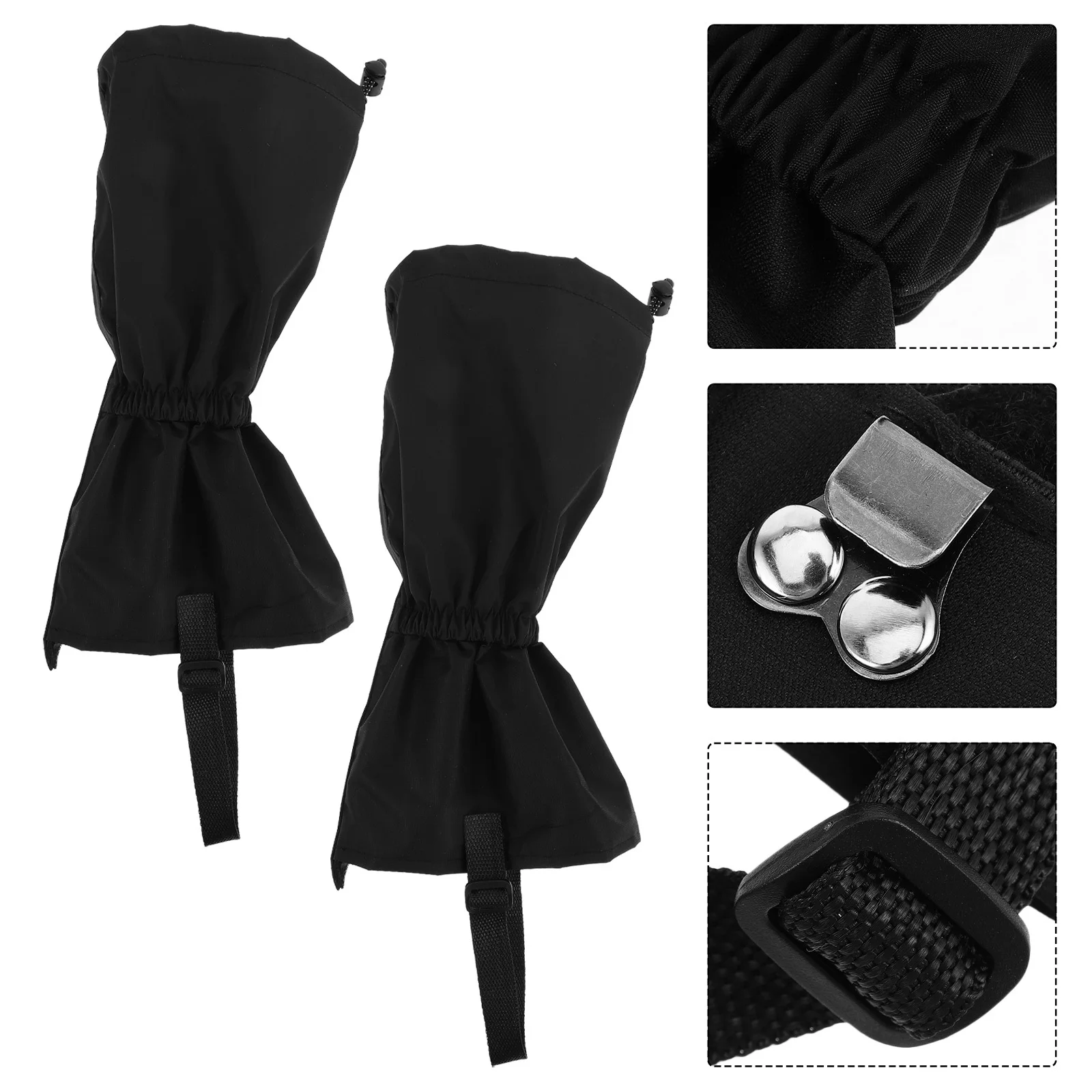 

1Pair Waterproof Hiking Boot Gaiters Snow Rain Shoe Covers Outdoor Leg Guards for Mountaineering Snow Gaiters for Men