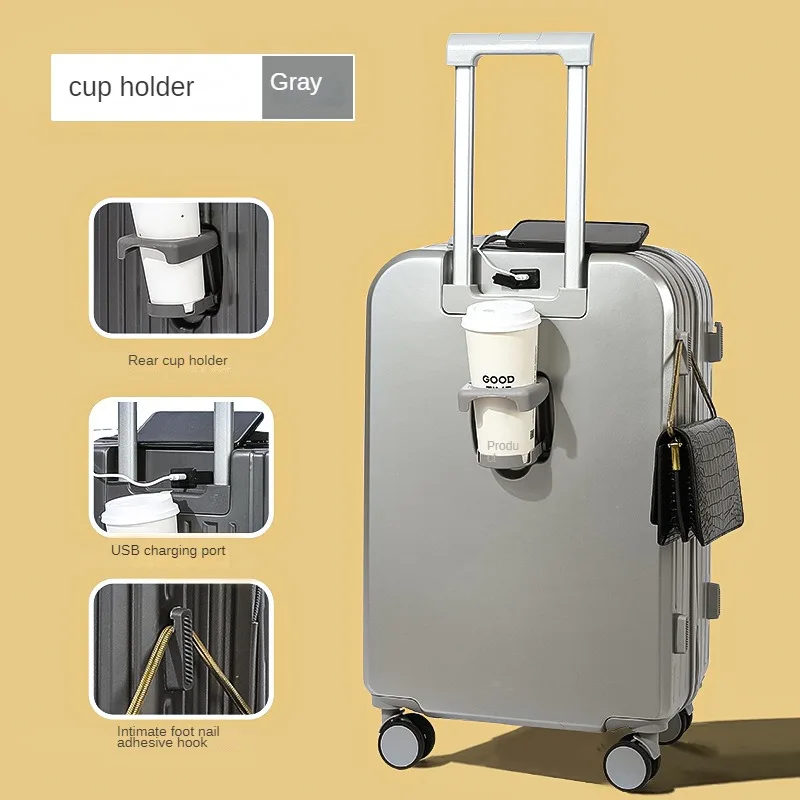 Luggage Cup Holder Internet Celebrity20Inch Mute24Universal Wheel Password Suitcase26Durable and Strong Luggage Trolley Case