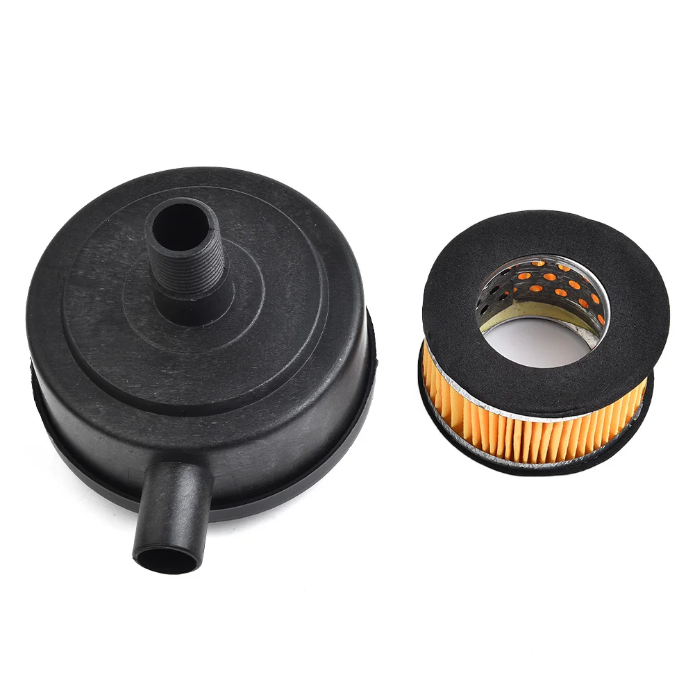 Air Filter Silencer Plastic 20mm Male Thread Canister Filter Muffler+1 Spare Filter Element Air Compressor 133*103*77mm