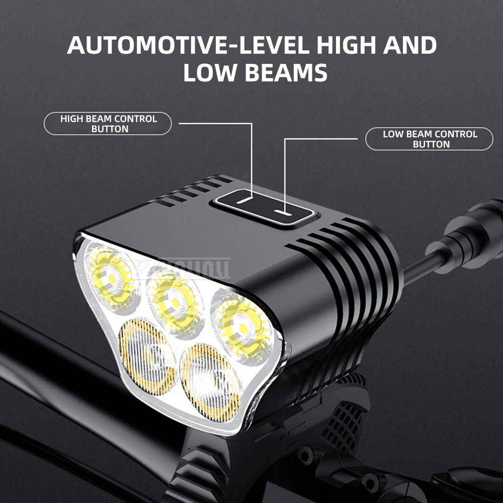 Headlights, Helmet Lights, Off-Road Lights, High-Brightness 5-Light Set with Long-Range, High Beam