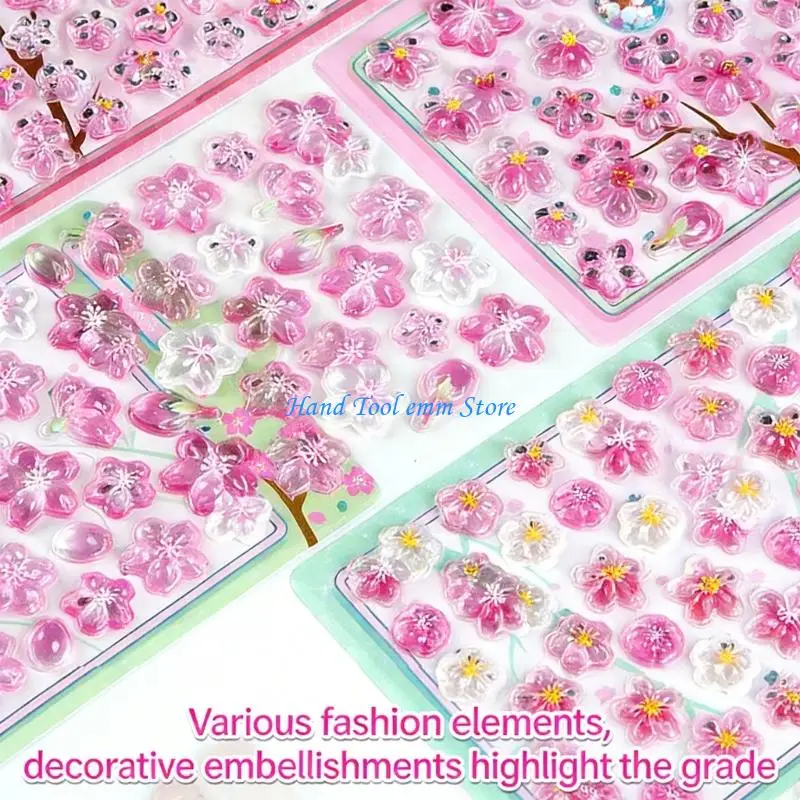 H37F Decorative Small Sticker for Kids Adults, Reusing Tiny Sticker for Scrapbooking