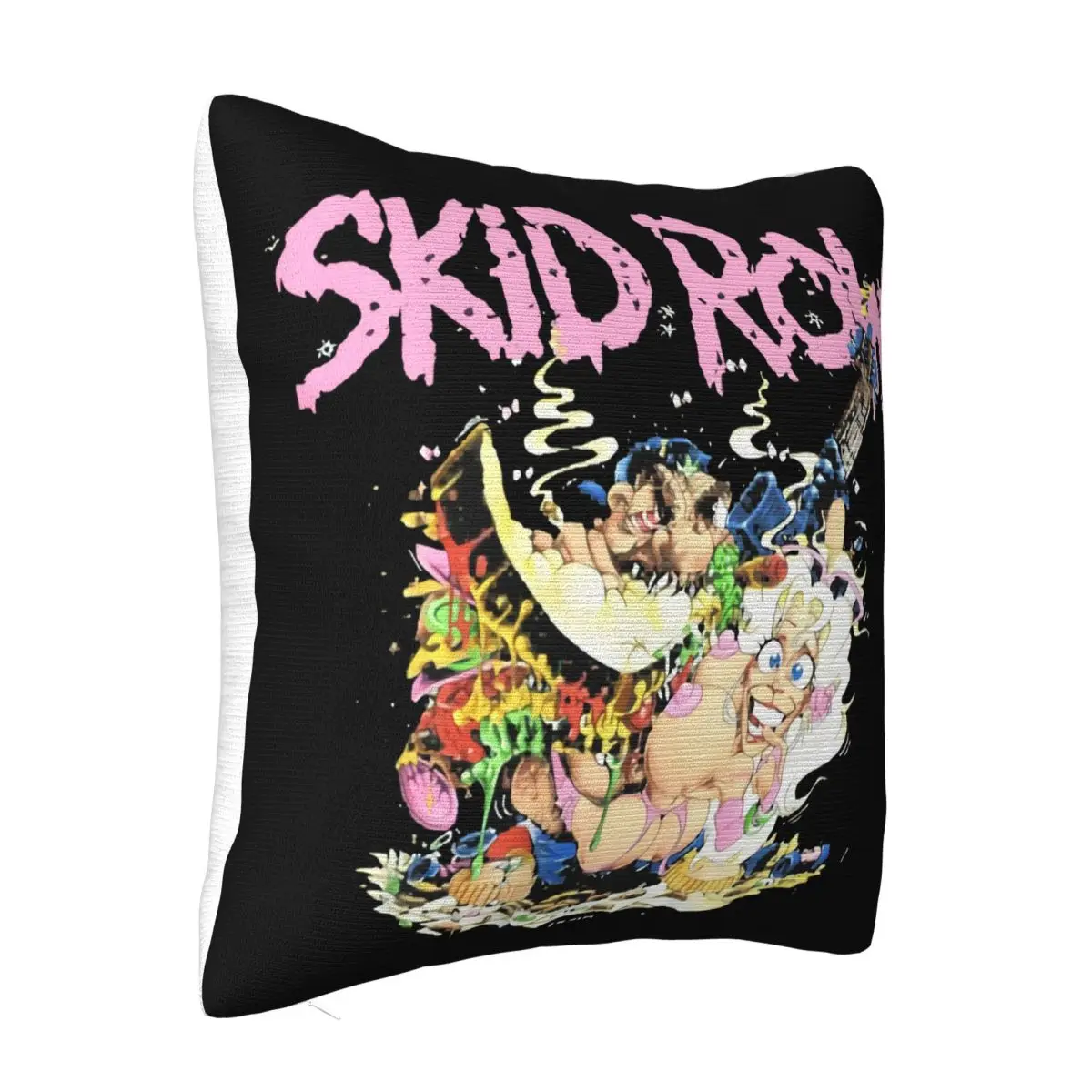 1991 Skid Row Vintage Band Tour Concert Men Hot Sale Comical New Print Geek Formal Mens Latest Classic Pillow Case