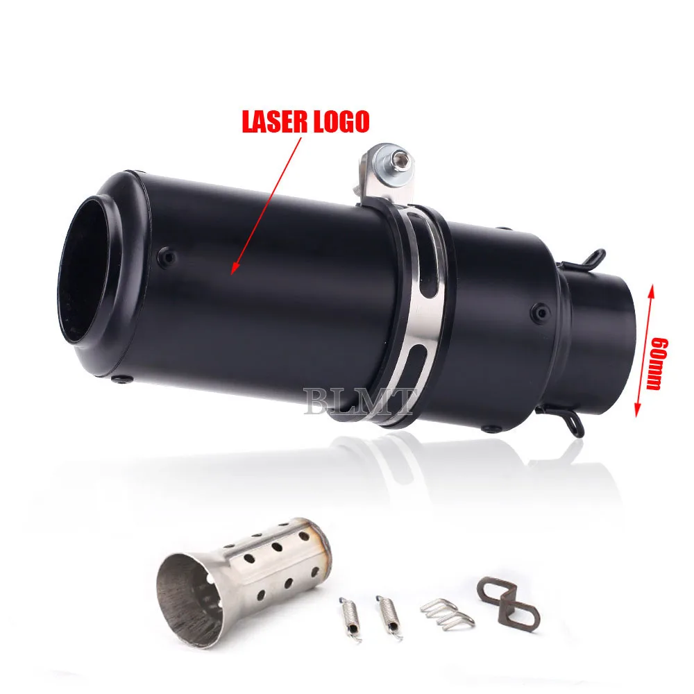 Universal 51/60mm motorcycle sc exhaust inox muffler carbon fiber exhaust with DB Killer for z900 R3 R25 MT07 MT09 R1 Z400 Z650 image 3