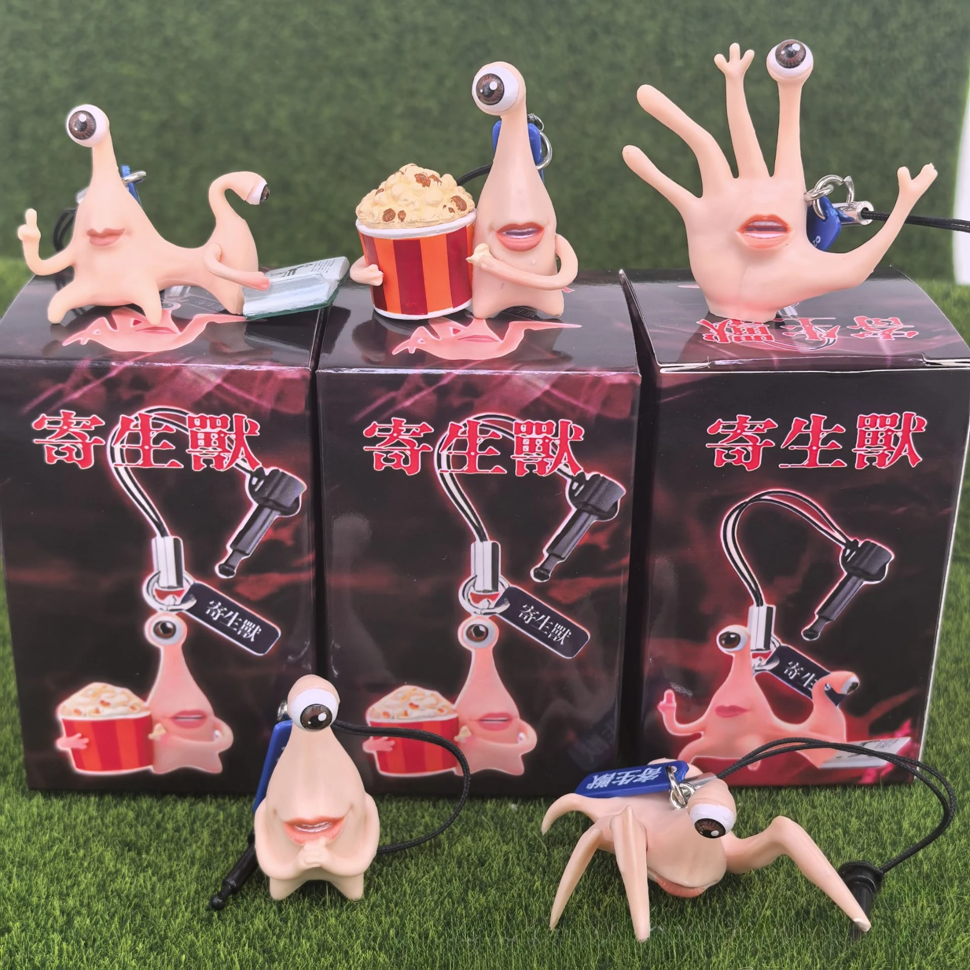 5 قطعة/المجموعة عيون النخيل البلاستيكية عمل الشكل الوحوش الطفيلة أنيمي الشكل تحصيل نموذج لعب طفل هدية الحلي دمية