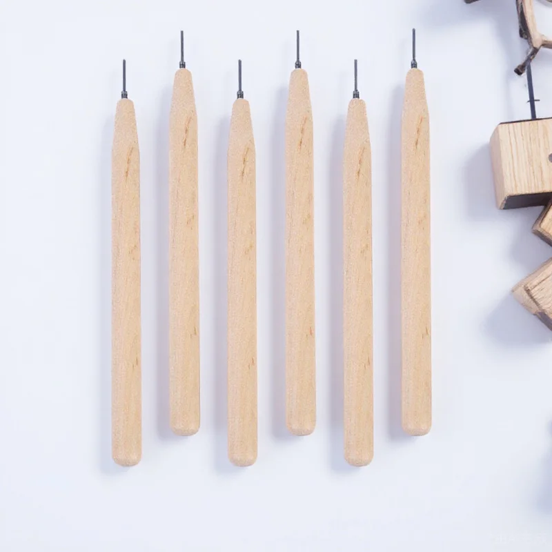 6Pcs Paper Quilling Pen Set Slotted Metal Tips DIY Paper Rolling Craft Tools for Scrapbooking Card Making Bookbinding Origami