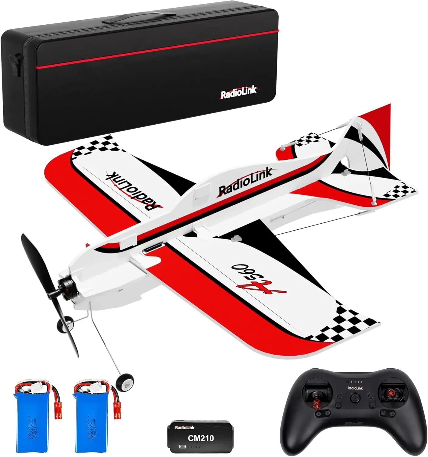 

Ready to Fly (RTF) 3D RC Airplane 580mm with Byme-A Gyro FC, 6 Flight Modes, Brushless Motor 15A ESC Plane, T8S Transmitter & R8