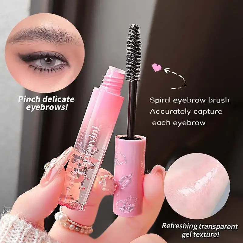 Cappuvini Eyebrow Gel Transparent Brows Wax Waterproof Long-Lasting With Brush Brow Styling Soap For Eyebrows Women's Cosmetics