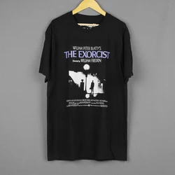 The Exorcist  T-Shirt Horror 70S Movie The Shining Rosemary's Baby Cult Black Cotton Washed Long Sleeves Tee Shirt