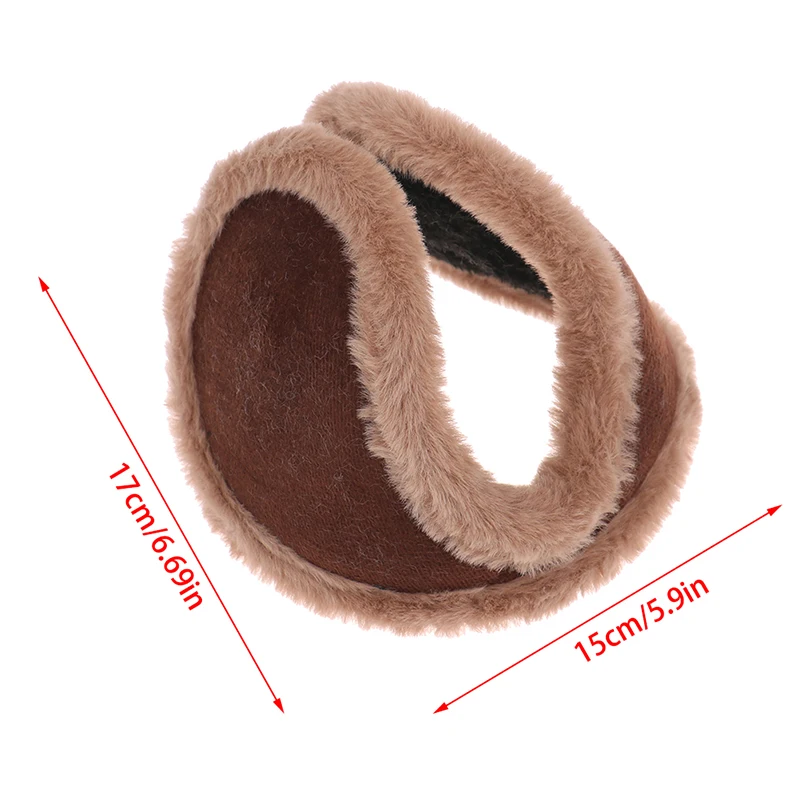 1Pc Warm Fur Earmuffs Velvet Ear Muffs Winter Thicken Warmer Antifreeze Ear Cover Outdoor Cycling Ski Plush Ear Protector