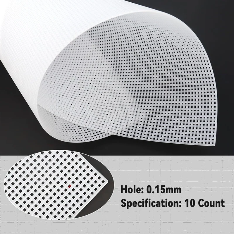 4 Pieces Plastic Mesh Canvas Sheets 10.2 X 13 Inch Mesh Sheet Canvas Sheets For Embroidery, Knit Crochet Projects