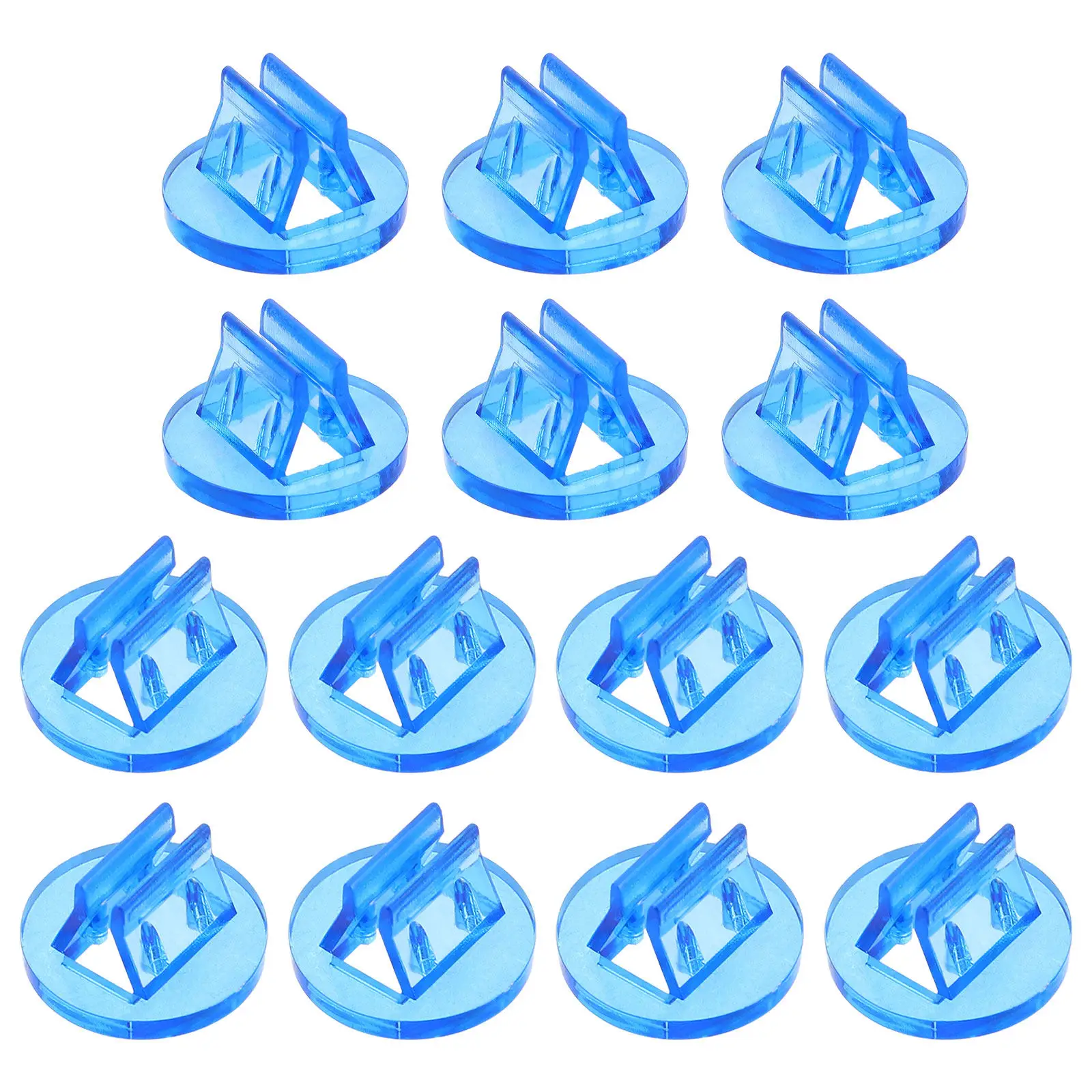100Pcs Round Plastic Game Card Holders Stable Board Game Organizer Tabletop Business Card Display Holder Table Marker Stand