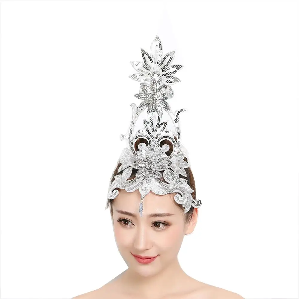 Hair Accessories Tiara Headpiece Classical Head Flower Dance Headdress Performance Hair Dancer Accessories