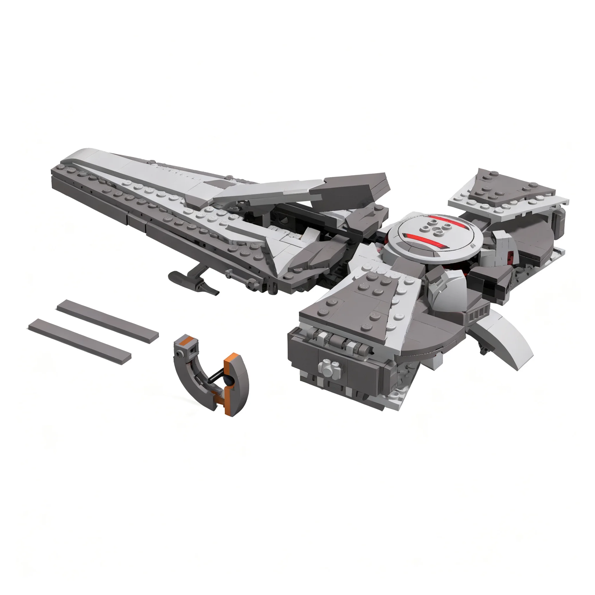 557pcs MOC Dark Warrior Infiltrator Total Conversion Playscale Scimitar Model Building Blocks Construction Toy Christmas Gifts