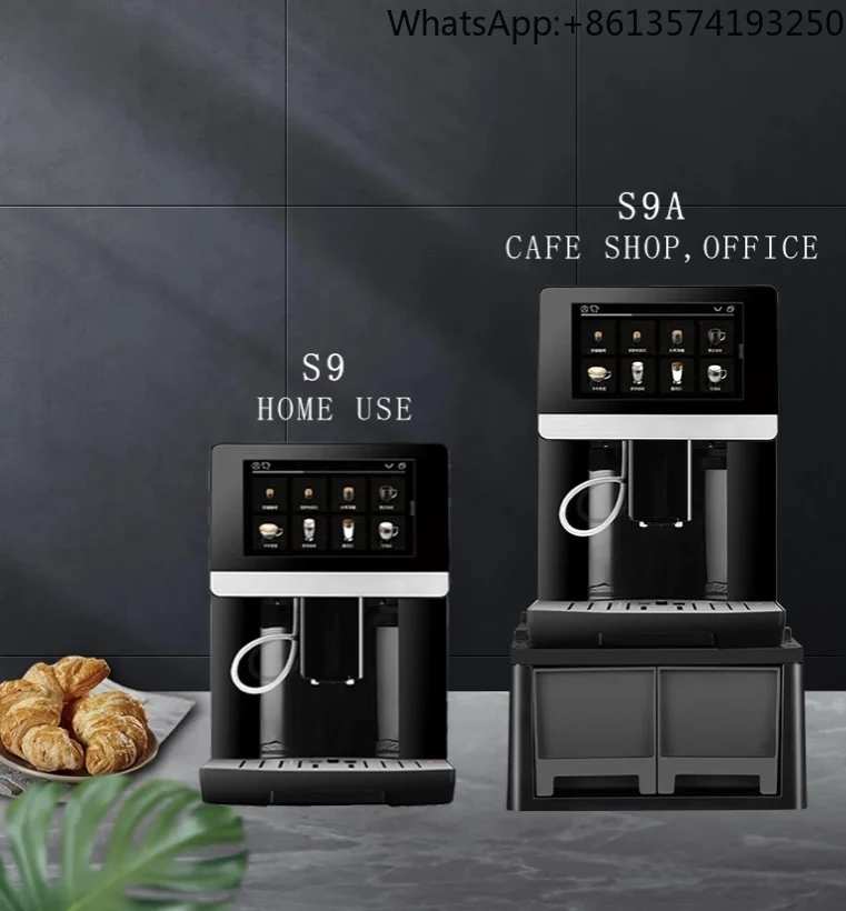 

Fully Automatic Commercial Coffee Maker for Latte Cappuccino Programmable Auto Cleaning Milk Foam System Electric Power Source