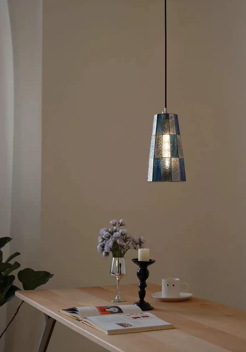 Creative Stained Glass Restaurant Chandelier Nordic Simple