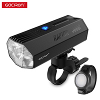 Gaciron Bicycle Front Light,Raptor 1800/3000 Lumens Wireless Remote Control Bike Headlight,Auminium Anti-Glare Bike Front Light