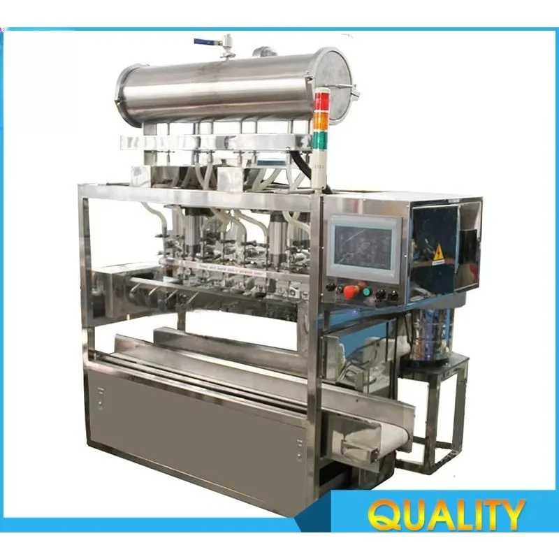 Automatic Multi Nozzle Liquid Filling Machine Gravity Bottle Filling Equipment For Beverage Sauce Liquid Bottling Production