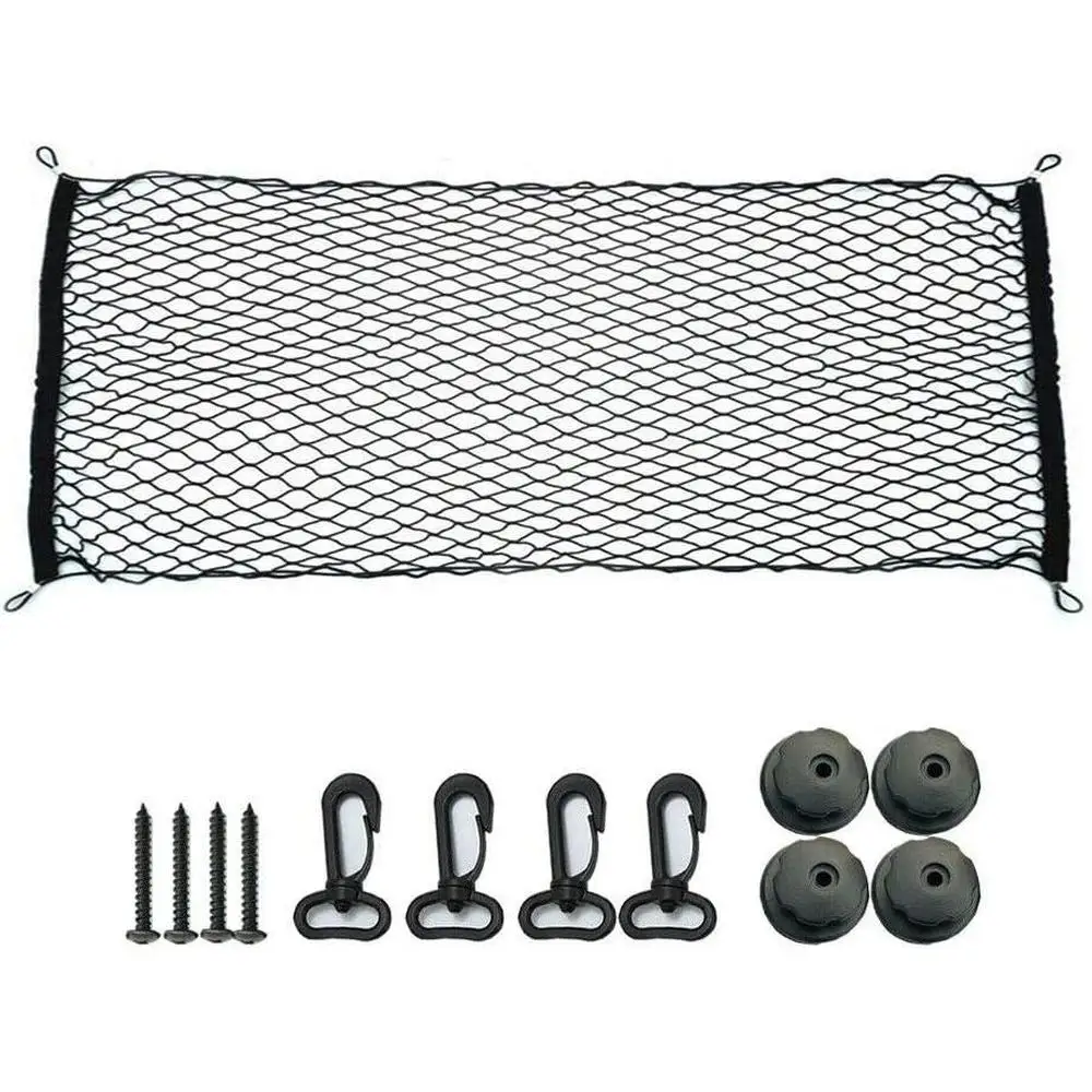 

Car Nylon Elastic Mesh Cargo Net Luggage Storage Pocket Organizer Rear Back Cargo Trunk Storage Organizer Car Accessories