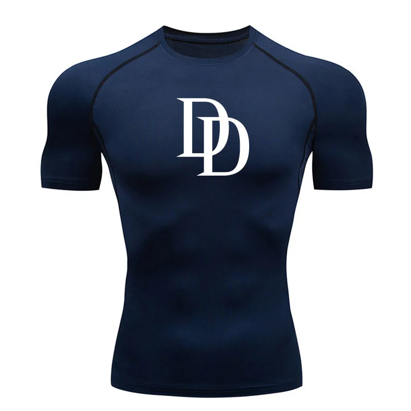Bodybuilding T-Shirt Men's Gym Shirt Compression Sportswear Long Sleeve Sun Protection Second Skin Quick Dry Cycling Base Layer