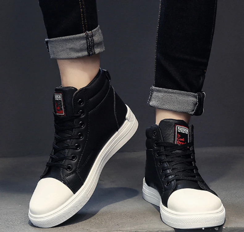 2025 Neue Atmungsaktive Weichsohlen-Herren-Freizeitschuhe Koreanische Mode Studenten-Joggingschuhe Jugend-Boardschuhe – Detail 8
