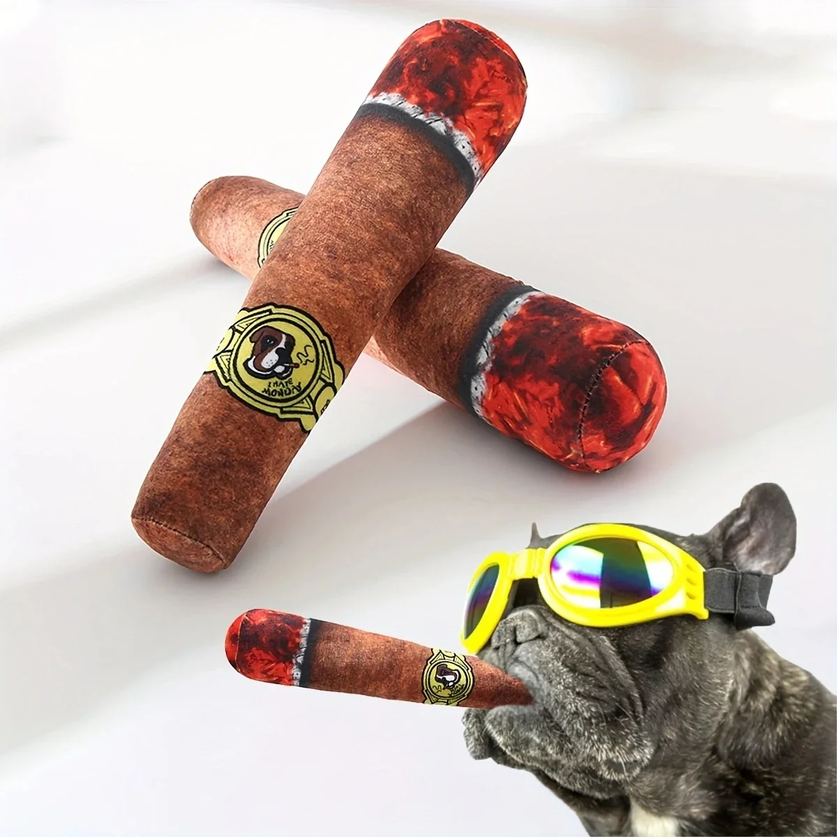 Simulation Cigar Toy for Pets To Chew Their Molars To Relieve Boredom Interactive Dog Joint Sound Puppy Toys Pet Bite Toys