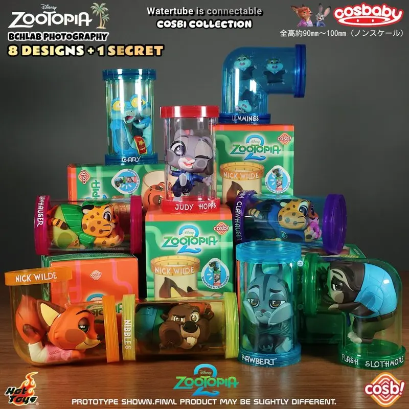 

In Stock Genuine Hot Toys Cosbi Zootopia Water Pipe Zootopia Series Judith Nick Blind Box Handmade Ornament Trendy Toy Fans Gift