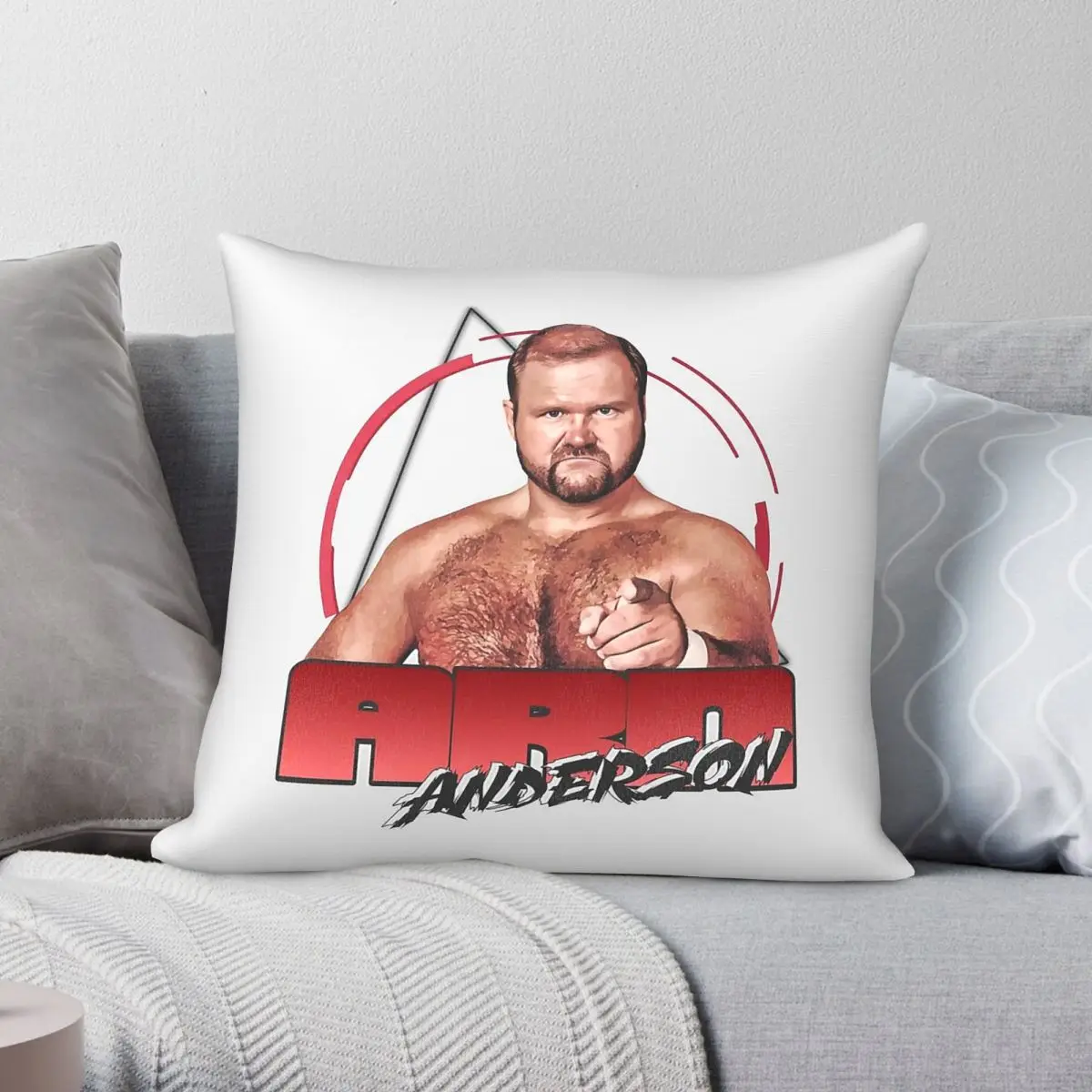 Arn Anderson Pro Wrestling Square Pillowcase Polyester Linen Velvet Creative Zip Decorative Pillow Case Bed Cushion Cover 45x45