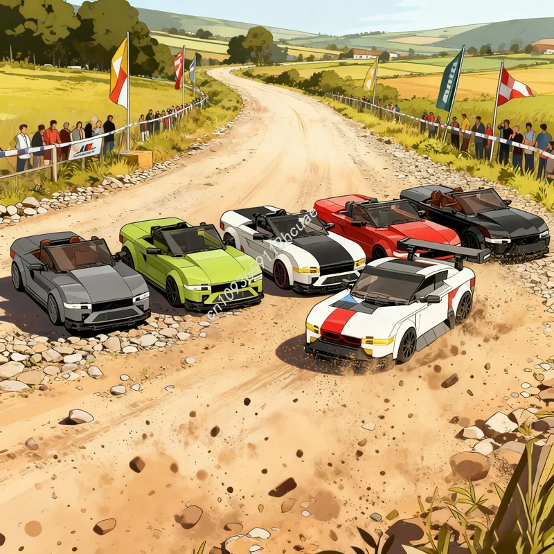 

580 шт. MOC BMWedd Pack Cabrio GTE City Champions Модель Рождественский подарок Строительные игрушки Конструкторы DIY Идея Дети День рождения