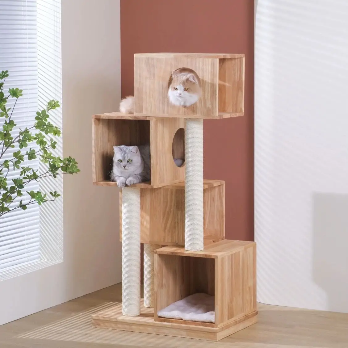 

Solid Wood, Cat Climbing Frame, Sub-four Seasons, Cat Nest, Jumping Platform, Cute, Luxury, Wood, Furniture, Villa, Toys