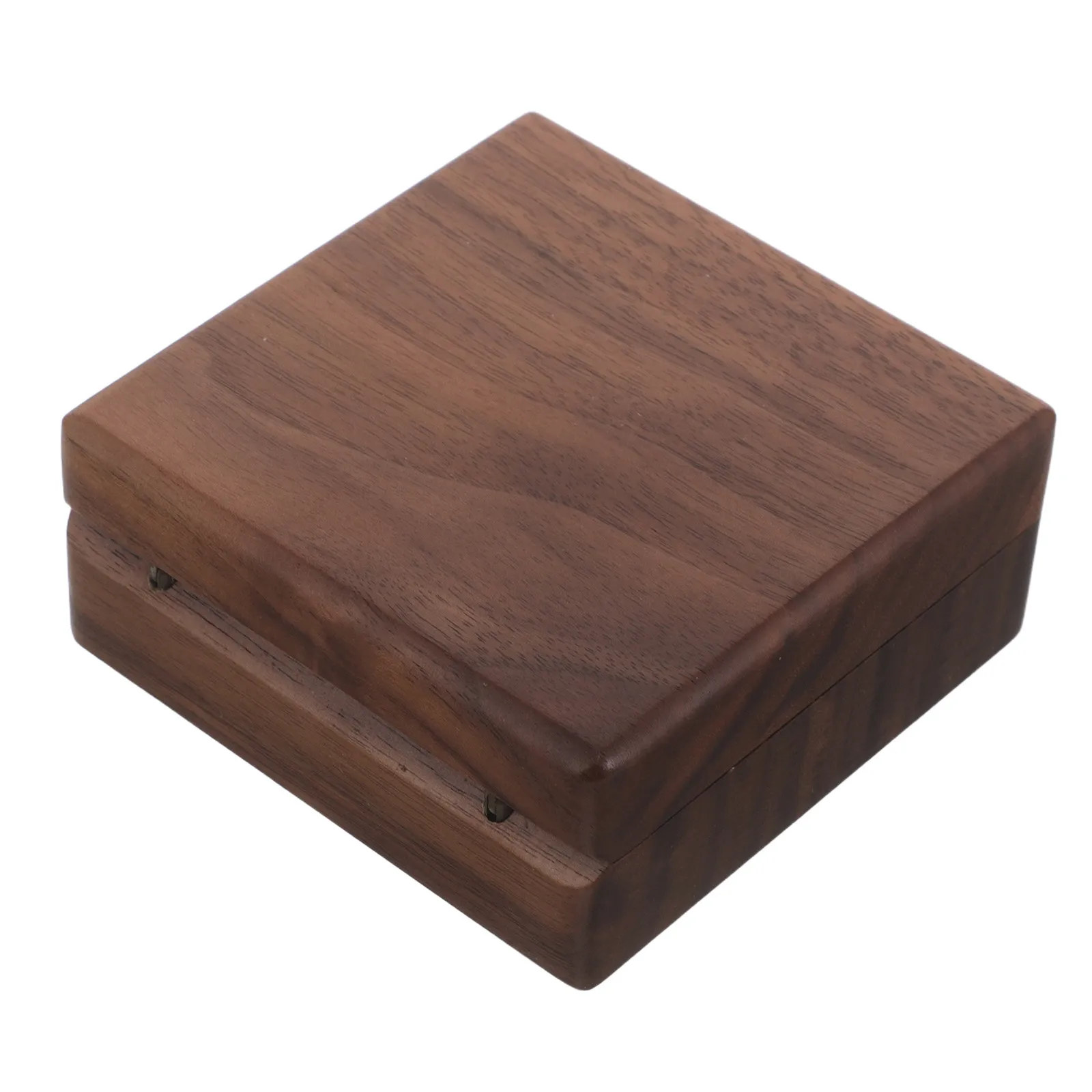 Wooden Display Case Single Holder Flip Top Design Soft Lined Interior for Badge Collectors Medal Storage