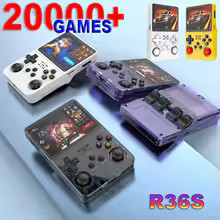 Consola de videojuegos portátil R36S, sistema ARKOS, pantalla IPS de 3,5 pulgadas, reproductor de vídeo portátil clásico de bolsillo, juegos de 128G, regalo para niño