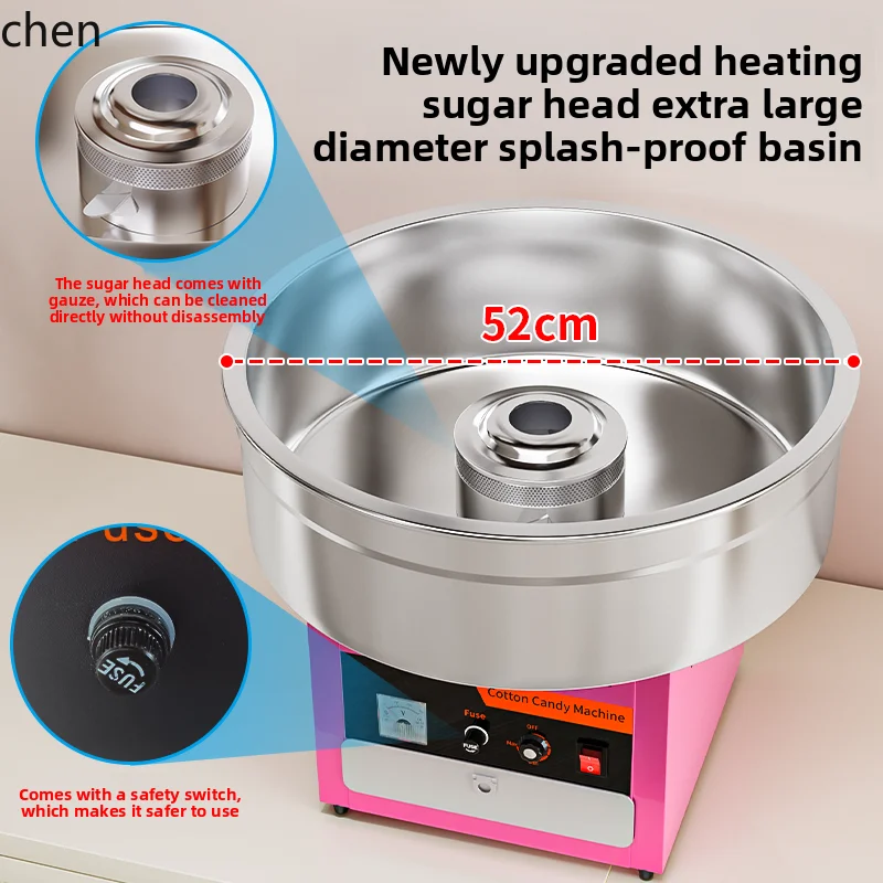 ZML marshmallow machine commercial stall automatic drawing marshmallow machine electric