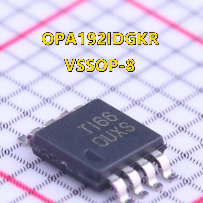 OPA192IDR SOP-8 OPA192 Operational amplifier single 10MHz 4.5V~36V 20V/µs OPA192IDBVR SOT23-5 OUYS IDGKR OUXS VSSOP-8 QDGKRQ1