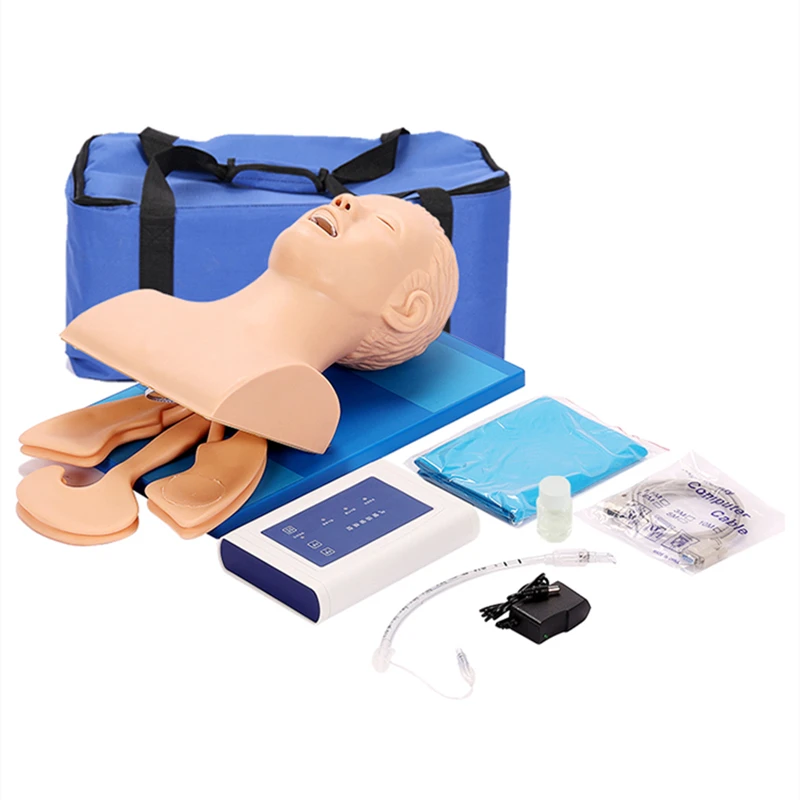J5S Oral, Nasopharyngeal and Adult Airway Emergency Care Training Manikin Electronic Human Tracheal Intubation Model