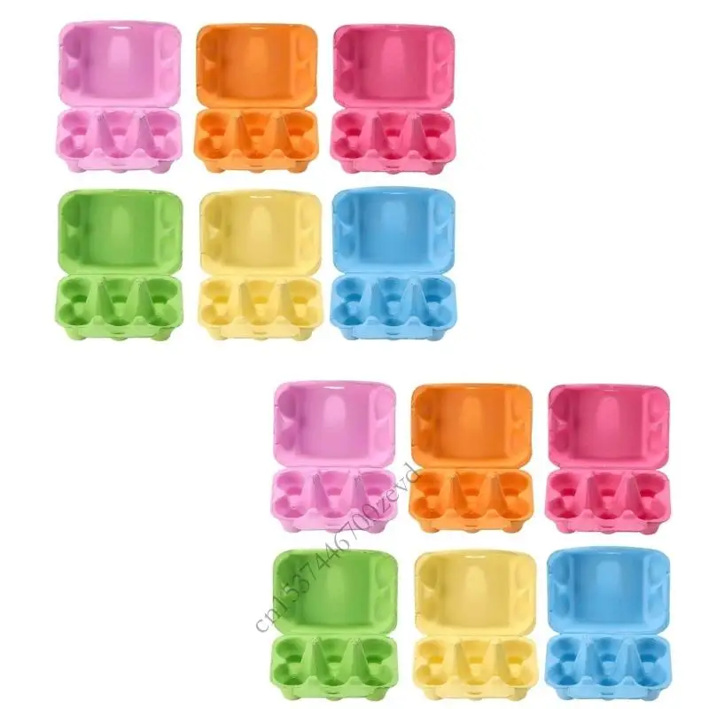 

Набор из 12 бумажных яиц -носителей Эффективный контейнер для хранения для фермерских яиц p9YB