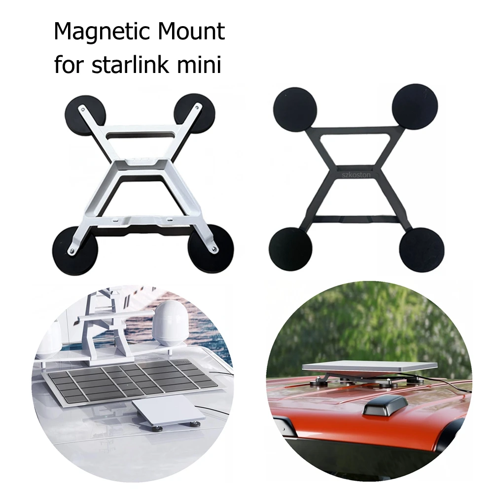 

Magnetic Car Roof Mount Brackets For Starlink Mini Aluminum Alloy Magnetic Rack Accessories for RV Trailer Camping Vehicle Truck