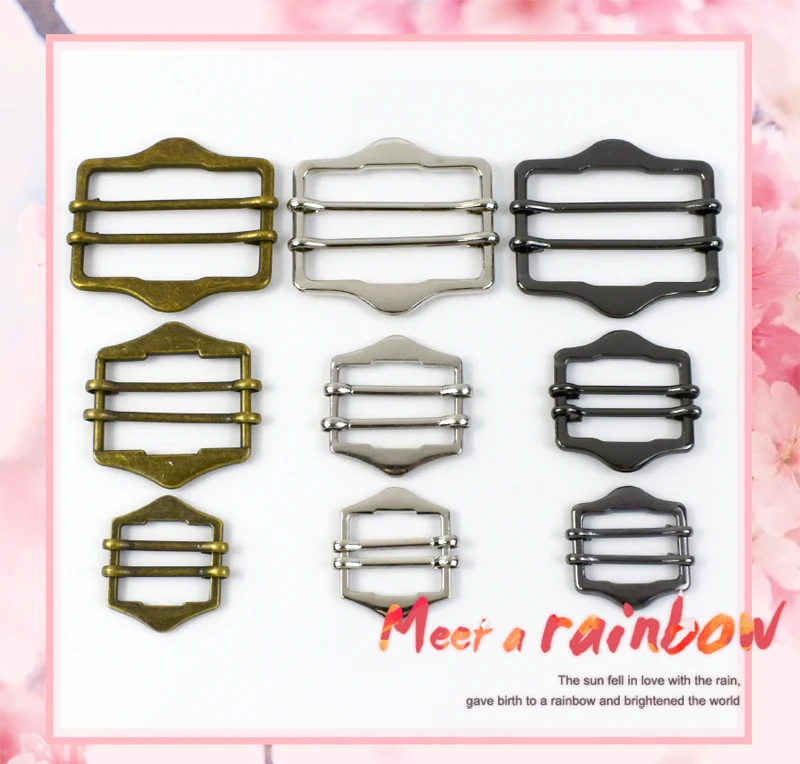5/10/20 Stück 20/25/30/40 mm Metallschnalle Rucksack Doppelstift Schiebehaken Gurtband Einstellschnallen Mantel Gürtelclip Verschluss Zubehör – Detail 1