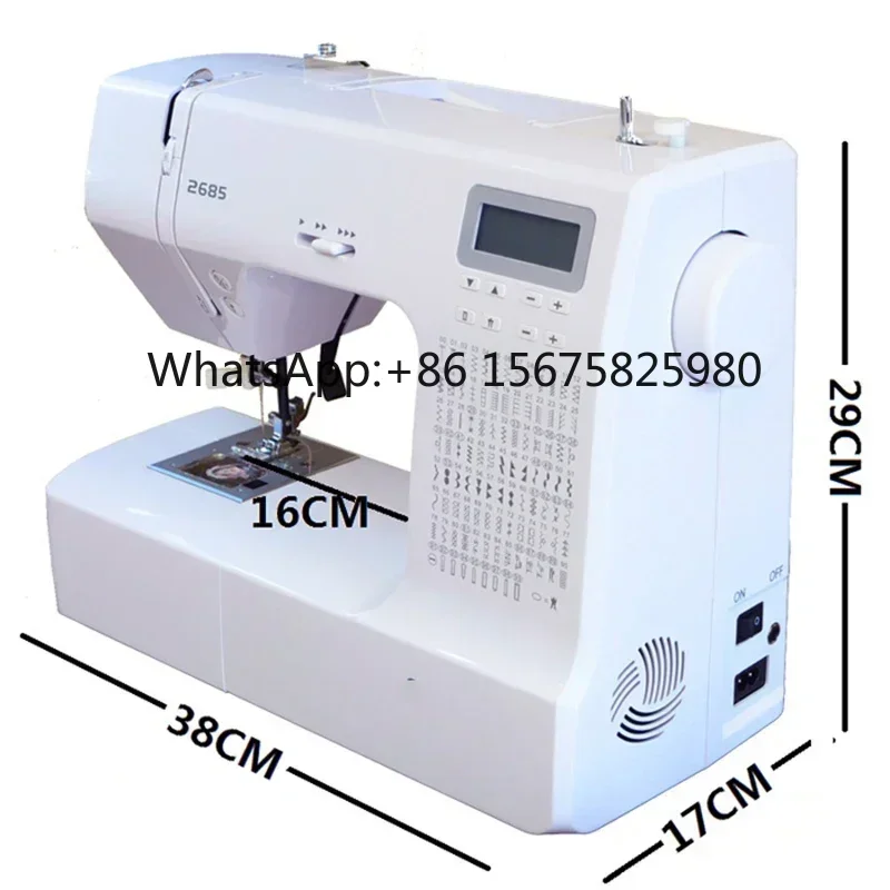 220V 36W LCD Display Electric Sewing Machine Multifunctional Mute Thick Material Embroidery Buttonhole Machine