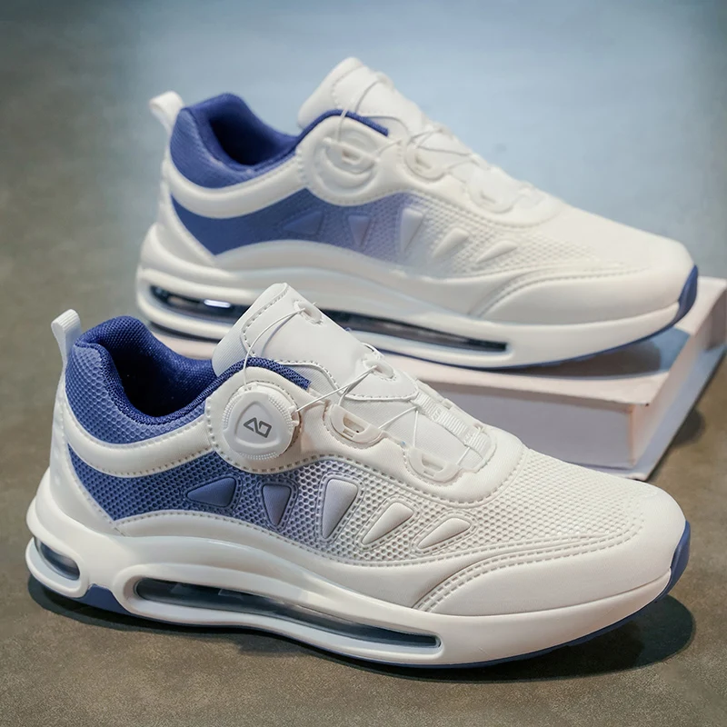 

Мужские повседневные кроссовки для бега на открытом воздухе на все четыре сезона, легкие дышащие спортивные кроссовки с воздушной подушкой на всю подошву для студентов