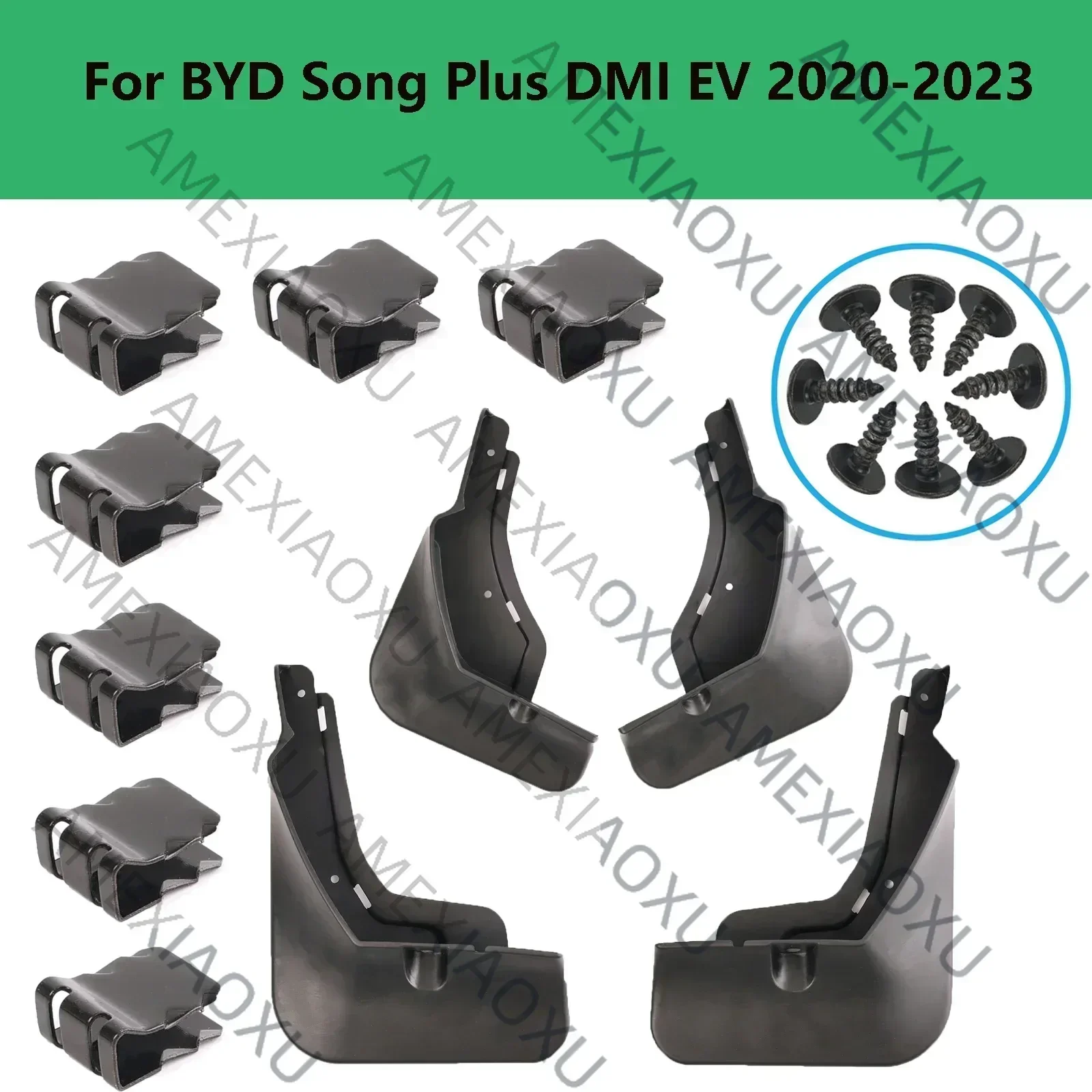 WANWUXIN 4X Splash Guards Mudguard Fender Mudflaps Mud Flap Guards For BYD SONG PLUS DMI EV Champion Edition SEAL U Sealion 6 20