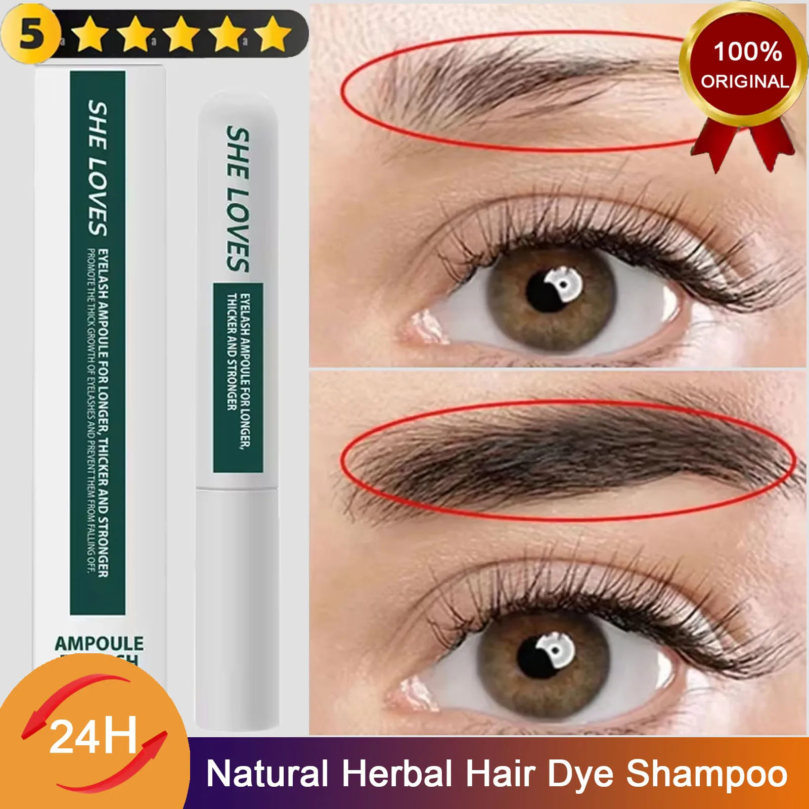 

7 Days Rapid Eyelash Growth Serum Natural Eyelashes Enhancer Longer Fuller Thicker Lifting Firm Lash Treatment Eye Care Makeup