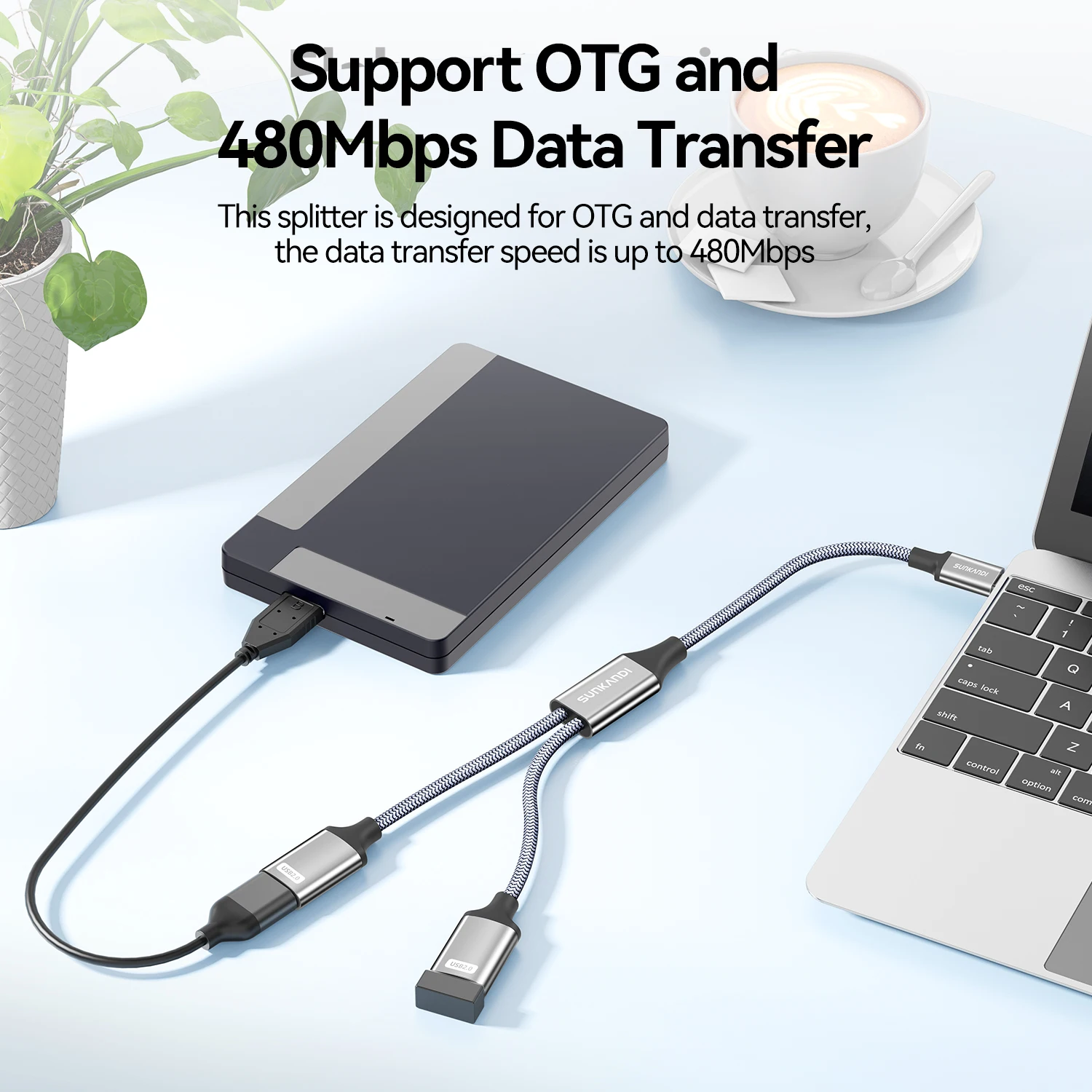SUNKANDI USB A Splitter, USB 2 - огляд і ціна Laptop Accessories Women
