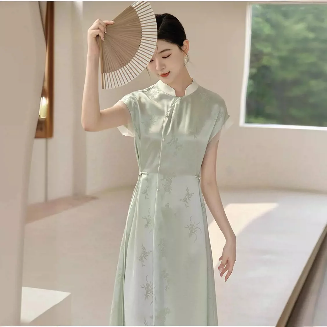 

Yourqipao Летнее ретро модное улучшенное Cheongsam с воротником-стойкой без рукавов для банкета Qipao Вечернее платье в китайском стиле для женщин
