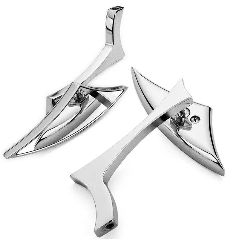 Chrome Blade Motorcycle Rearview Side Mirrors For Honda Fury VT1300CX VT13CX US